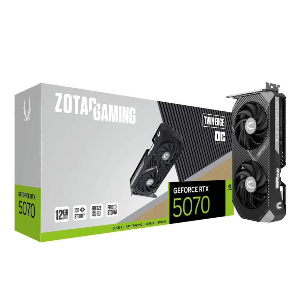ZOTAC GAMING Geforce RTX 5070 Twin Edge SFF 12GB OC Graphics Card - Image 1