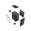Vida Apollo M Micro-ATX Tempered Glass Gaming PC Case - Black thumbnail 6