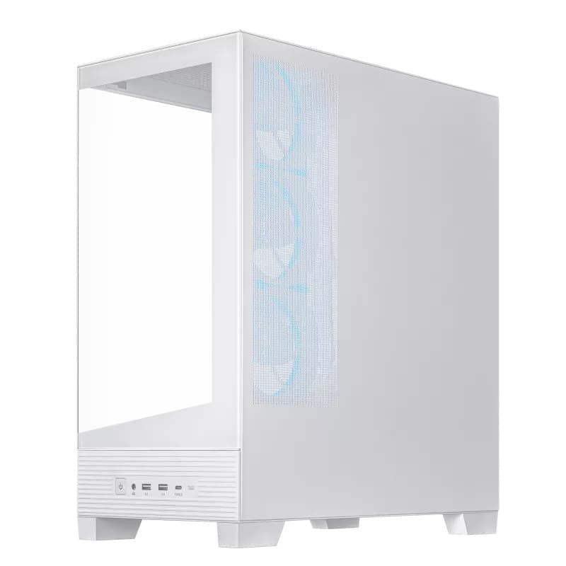 ASUS A31 PLUS TG ARGB Tempared Glass Mid Tower Gaming PC Case - White - Image 5