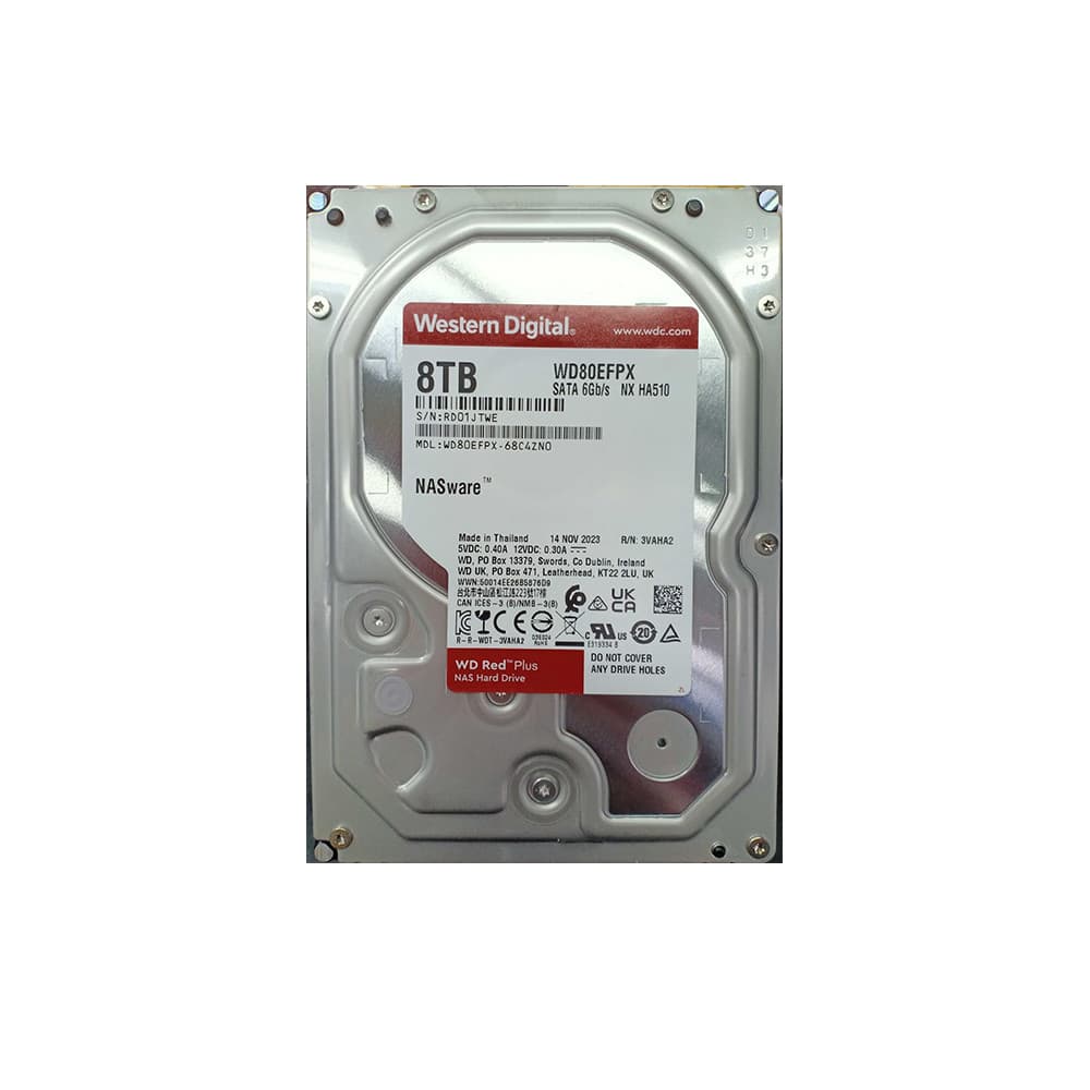 WD Red Plus NAS 3.5" 8TB 5640RPM CMR 256MB SATA 6Gb/s TBW Internal Hard Drive - Image 4
