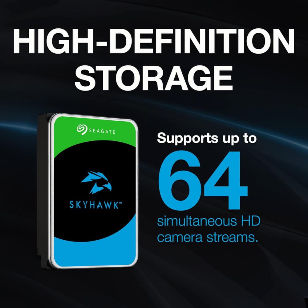 Seagate SkyHawk 1TB 3.5" 5900 RPM 64MB Cache Surveillance Hard Drive - Image 7