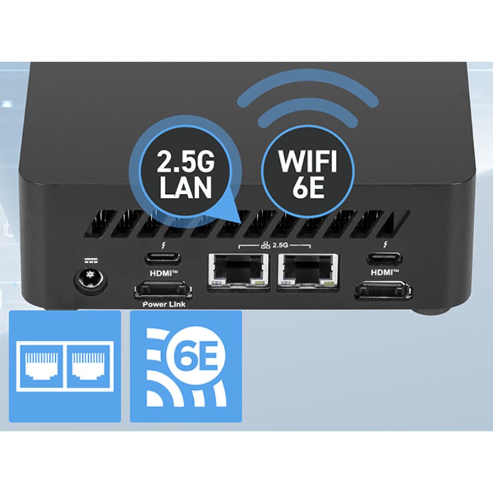 MSI Cubi NUC AI 1UMG Intel Core Ultra 7 155H NO RAM NO Storage NO OS Barebone SFF Mini Desktop PC - Image 5