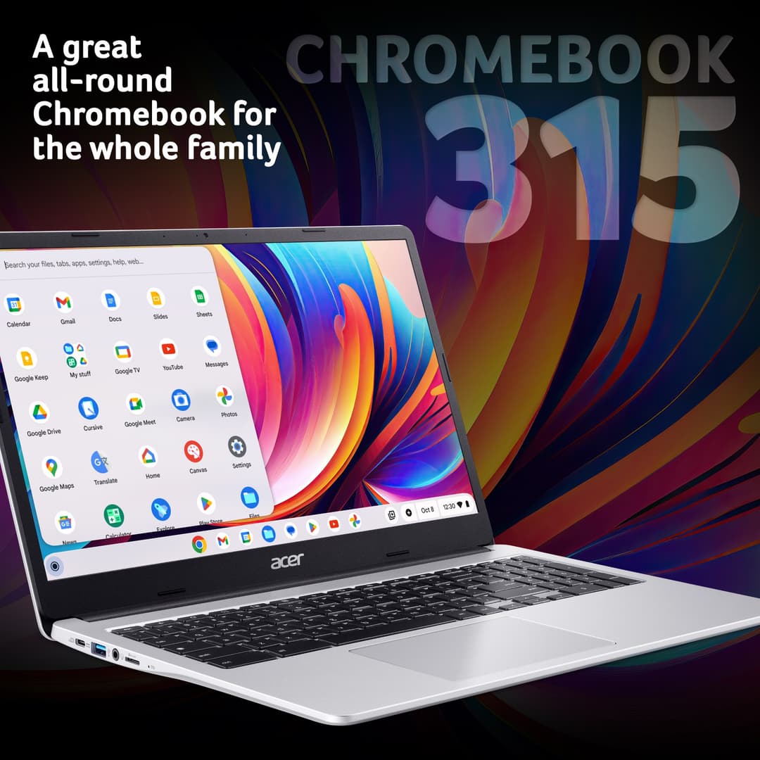 Acer Chromebook Intel Celeron N4500 8GB RAM 128GB eMMC 15.6" Chrome OS Laptop - Image 5