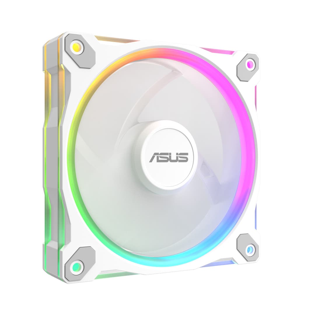 ASUS Prime MR120 ARGB 120mm PC Fan - White - Image 1