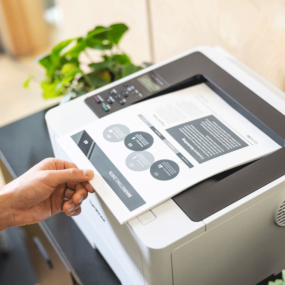Brother HL-L5210DW 1200 x 1200 dpi A4 Wireless Mono Laser Printer - White - Image 4