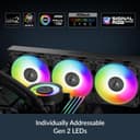 Arctic Liquid Freezer III Pro 360 ARGB Intel/AMD AIO Liquid Cooler - Black thumbnail 4