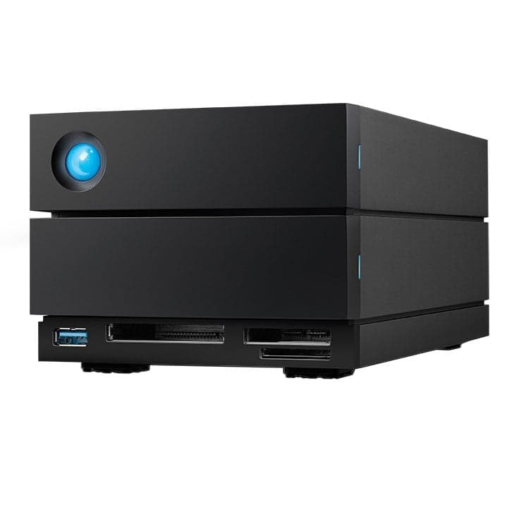 LaCie 2big Dock V2 20TB External RAID Hard Drive Thunderbolt 3 - Black - Image 1
