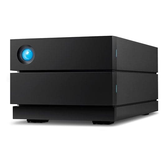 LaCie 2big RAID 8TB External Desktop Hard Drive USB-C Black