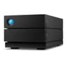 LaCie 2big RAID 8TB External Desktop Hard Drive USB-C Black