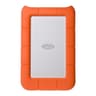 LaCie Rugged Mini 5TB Portable External Hard Drive USB 3.0 Orange White