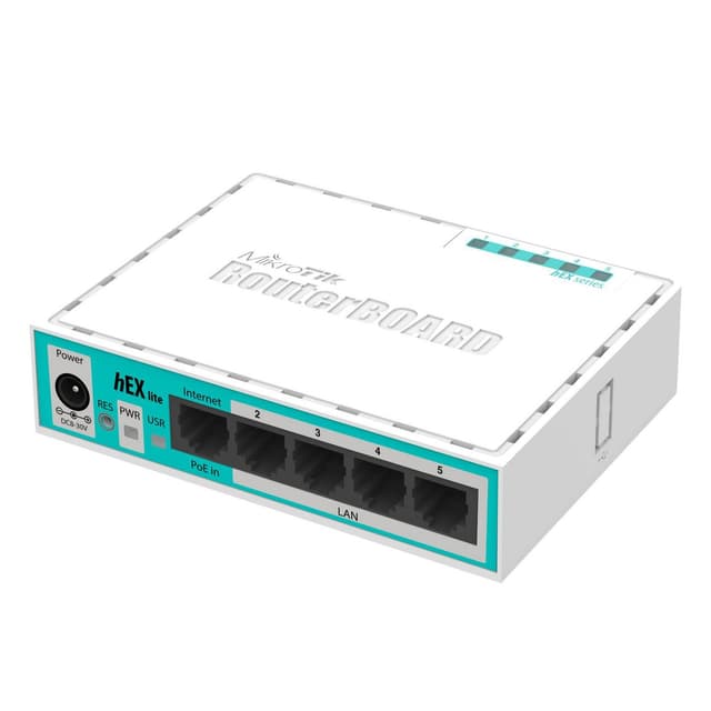 Micro Tick Routerboard MikroTik RouterBOARD hEX lite RB750r2 5-Port 10/100 Ethernet Router ...