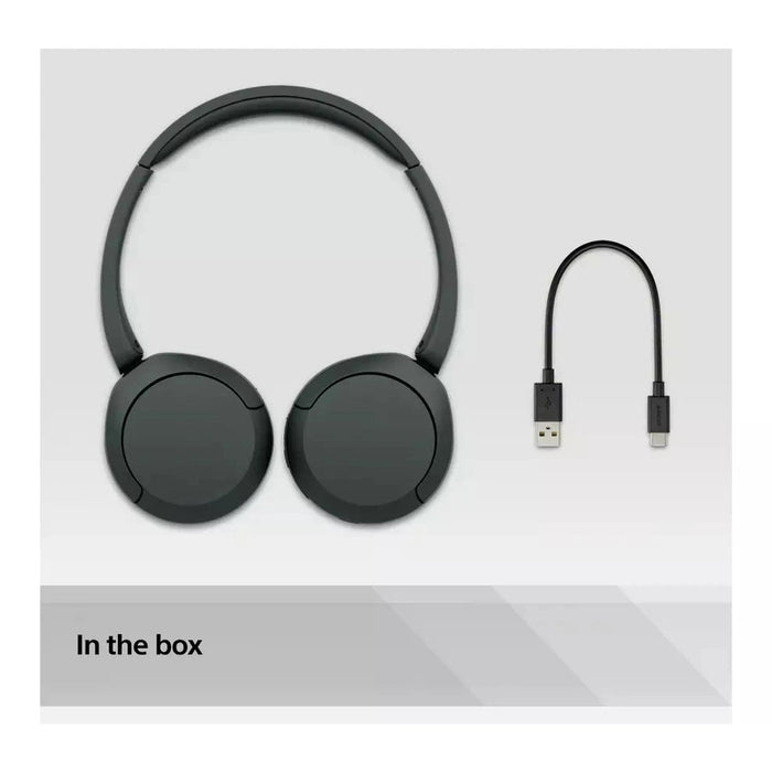 SONY WH-CH520B Wireless Bluetooth Headphones – Black | Long Battery Life & Crisp Audio