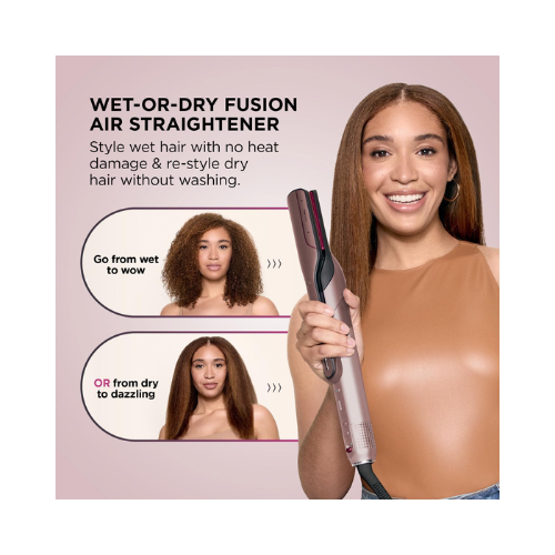 Shark FlexFusion HD652SUK 5-in-1 Hair Dryer & Styler | No Heat Damage | Cosmic Blush