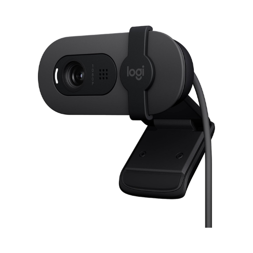 Logitech Brio 100 Full HD Webcam for Meetings and Streaming with Built-In Mic and Auto-Light Balance