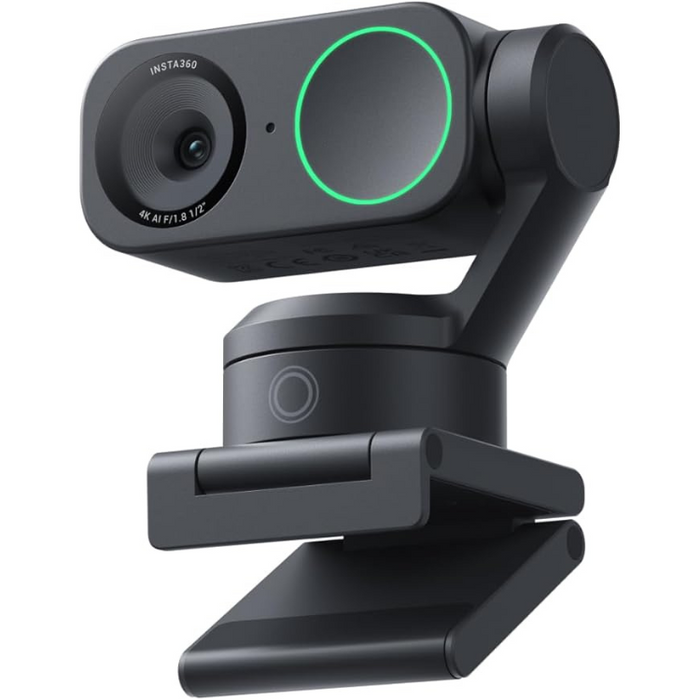 Insta360 Link 2 4K AI Webcam – Smart PTZ Camera for Pro Streaming & Video Calls (Black)