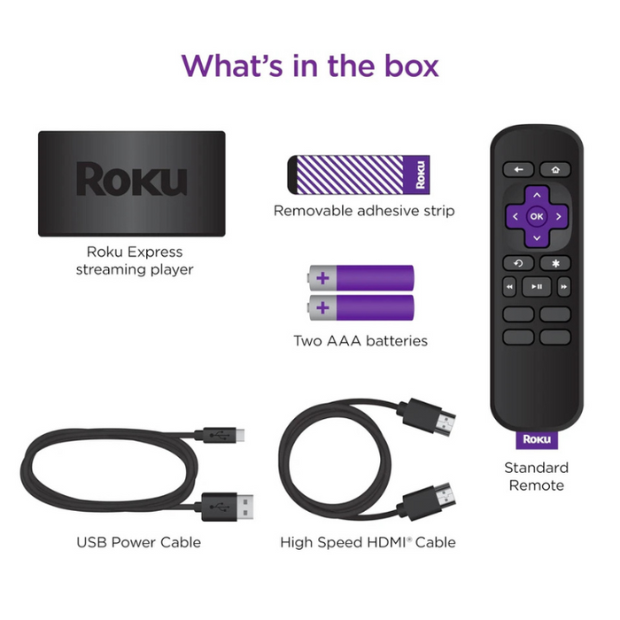 Roku Express 2023 HD Streaming Device with HDMI & Remote