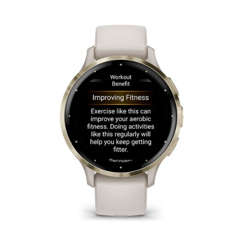 Garmin Venu 3S GPS Smartwatch - Small AMOLED Display, Health & Fitness Features, 10-Day Battery Life, Ivory