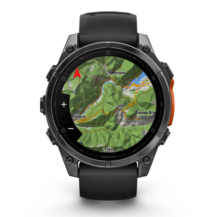 Garmin Fenix 8 AMOLED Smart Watch 47mm – Slate Grey with Black Silicone Band