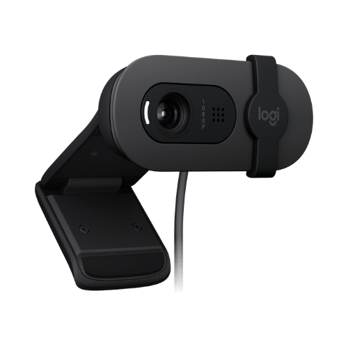 Logitech Brio 100 Full HD Webcam for Meetings and Streaming with Built-In Mic and Auto-Light Balance