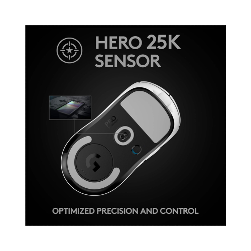 Logitech G PRO X Superlight Wireless Gaming Mouse, HERO 25K Sensor - 70Hrs Battery Life