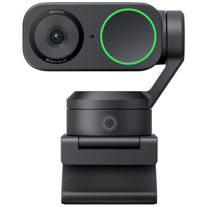 Insta360 Link 2 4K AI Webcam – Smart PTZ Camera for Pro Streaming & Video Calls (Black)