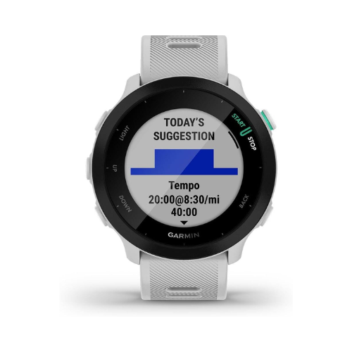 Garmin Forerunner 55 GPS Running Smartwatch – Lightweight, Easy-to-Use with Safety & Training Features