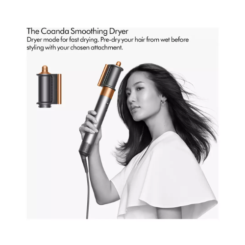 Dyson Airwrap Complete Multi-Styler and Hair Dryer – Nickel & Copper Finish, All-in-One Curling, Smoothing, and Volumizing Tool