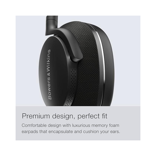 Bowers & Wilkins PX7 S2 Noise Cancelling Wireless Over Ear Headphones Built-In Microphone - Black