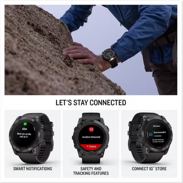 Garmin fēnix® 7 Pro – Sapphire Solar Edition 47mm gray/Black 010-02777-11