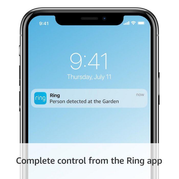 Ring Outdoor Battery Camera Pro (Stick Up Cam) – Battery-Powered Smart Wireless Security Camera - White