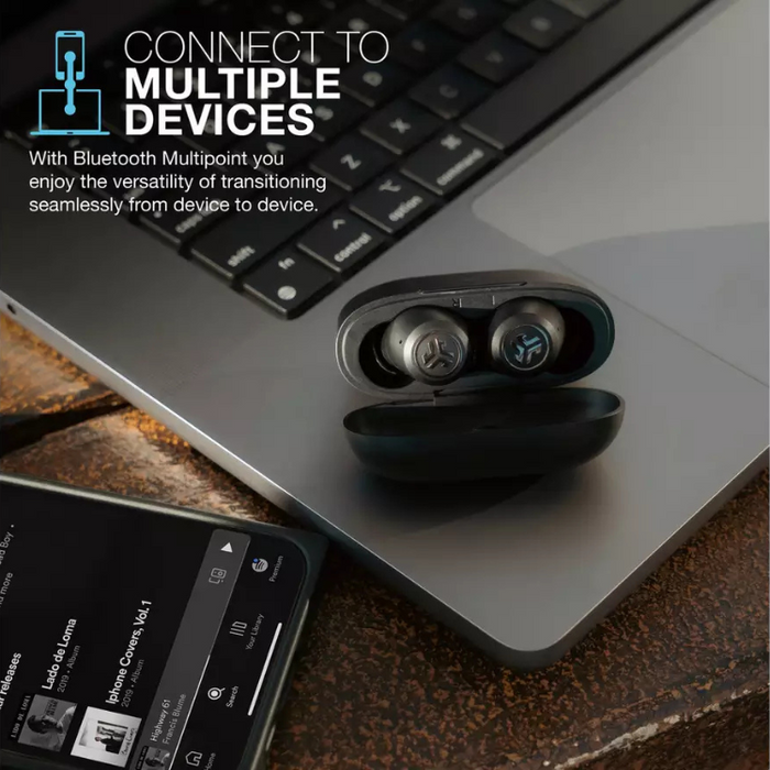 JLab JBuds Air ANC True Wireless Earbuds with Smart Noise Canceling – Black