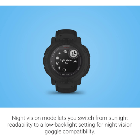 Garmin Instinct 2 SOLAR Tactical Edition GPS Outdoor Smartwatch with Sports Apps and Health Monitoring