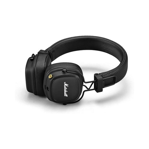 Marshall Major IV On Ear Bluetooth Headphones Foldable 80+ Hours Wireless playtime- Black