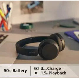 SONY WH-CH520B Wireless Bluetooth Headphones – Black | Long Battery Life & Crisp Audio