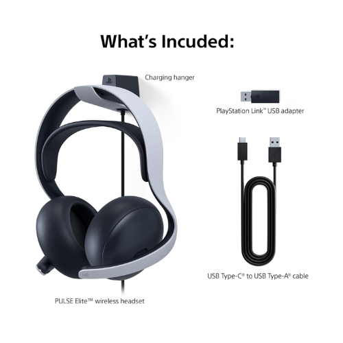 Sony PlayStation PULSE Elite™ Wireless Headset - White, AI-Powered Noise Rejection