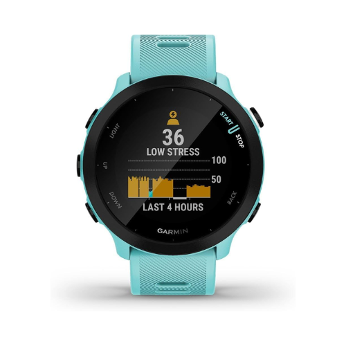 Garmin Forerunner 55 GPS Running Smartwatch – Lightweight, Easy-to-Use with Safety & Training Features