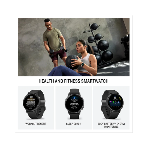 Garmin Vivoactive 5 AMOLED GPS Smartwatch 42mm– Advanced Fitness, Health Monitoring, 11-Days Battery Life