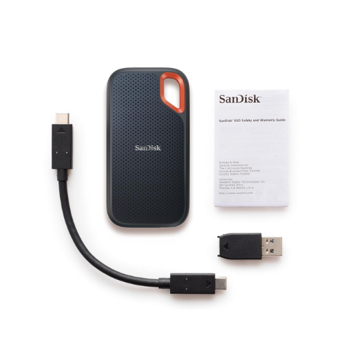 SanDisk 2TB Extreme Portable SSD External USB Drive - C NVMe SSD - up to 1050 MB/s