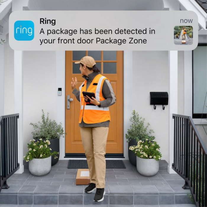 Ring Battery Plus Video Doorbell – 2025 (Newest Gen) - DIY Wireless Doorbell Camera with 1536p HD, Full-Body View, Quick-Release Battery | 5-Min Easy Installation