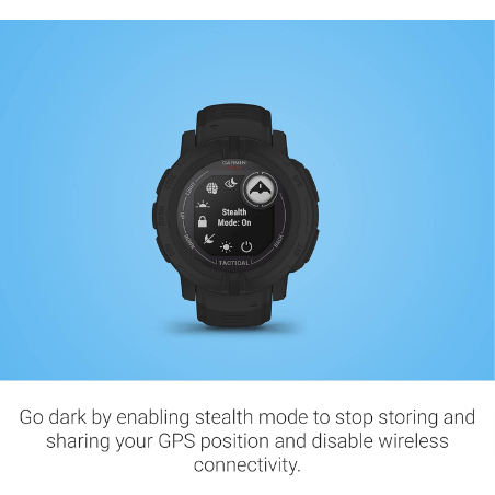 Garmin Instinct 2 SOLAR Tactical Edition GPS Outdoor Smartwatch with Sports Apps and Health Monitoring