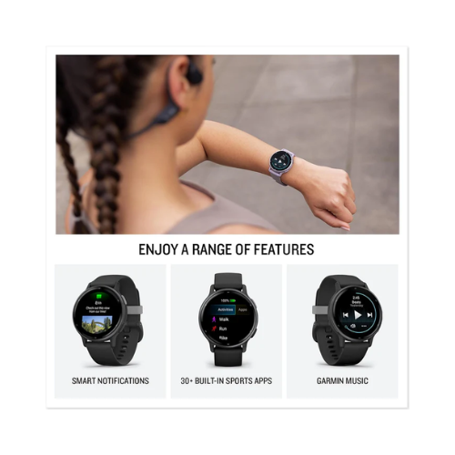 Garmin Vivoactive 5 AMOLED GPS Smartwatch 42mm– Advanced Fitness, Health Monitoring, 11-Days Battery Life