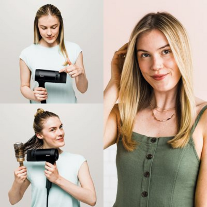 Shark STYLE iQ HD110UK Hair Dryer and Styler – Black Rose Gold