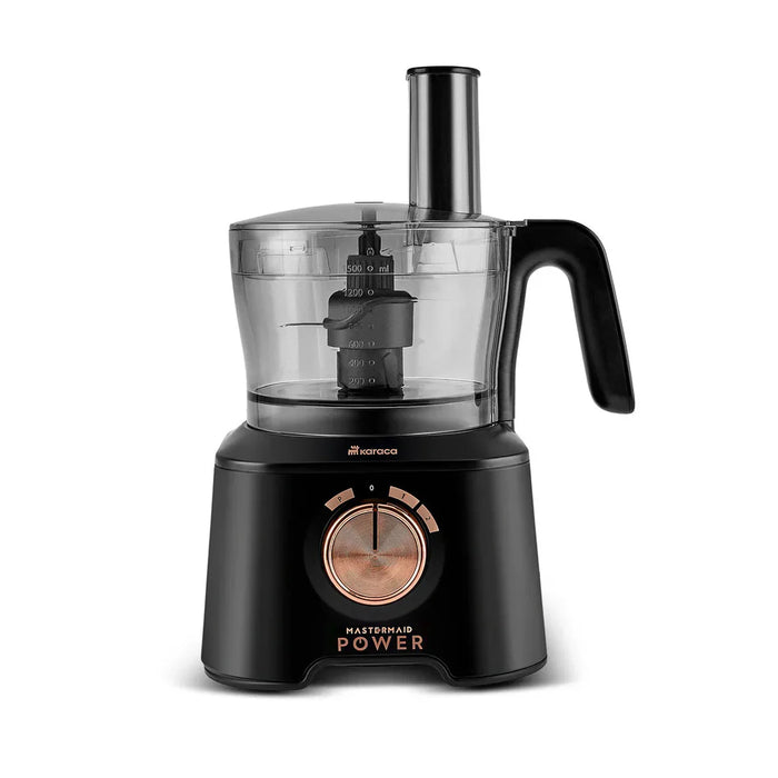 Karaca Mastermaid Power Max 11-in-1 Food Processor – Matte Black Copper, 2500 W