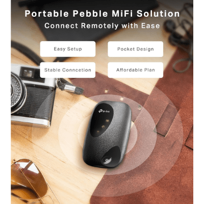 TP-Link M7000 4G+ MiFi Portable WiFi Hotspot | Unlocked LTE Cat4 Dongle for Travel, Caravan, and Global Compatibility