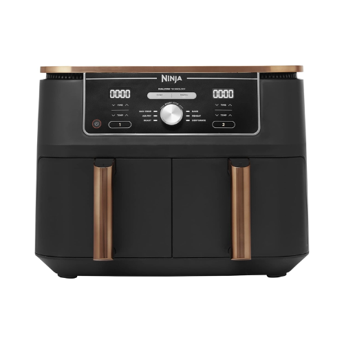 Ninja Foodi MAX Dual Zone Air Fryer AF400UKCP - 9.5L, 6-in-1 for 8 Portions