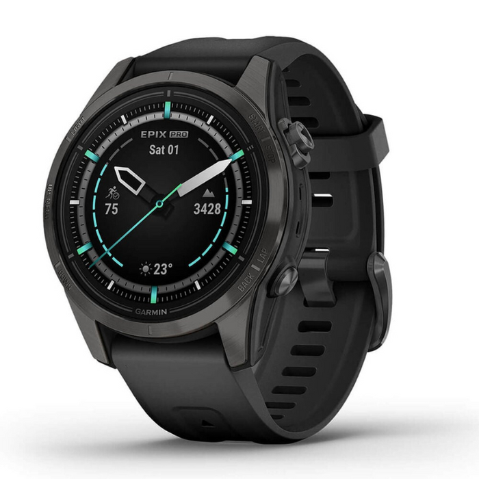 Garmin Epix Pro (Gen 2) Standard Edition Smartwatch with Band 42mm Case Carbon Grey/Black