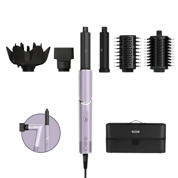 Shark HD440PLUK FlexStyle 5-in-1 Air Styler & Hair Dryer with Storage Case - Lilac Frost