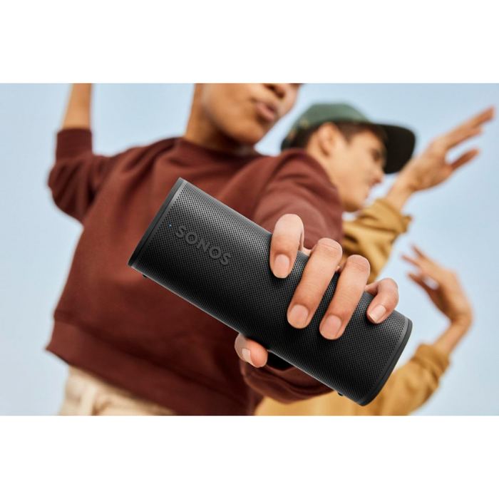 Sonos Roam 2 Lightweight Portable Waterpoof Speaker with Bluetooth 10 hour battery life - Black
