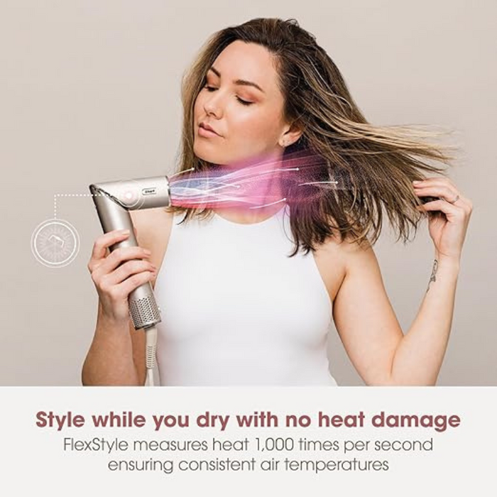 Shark HD440SLUK FlexStyle 5-in-1 Air Styler & Hair Dryer for All Hair Types - Stone
