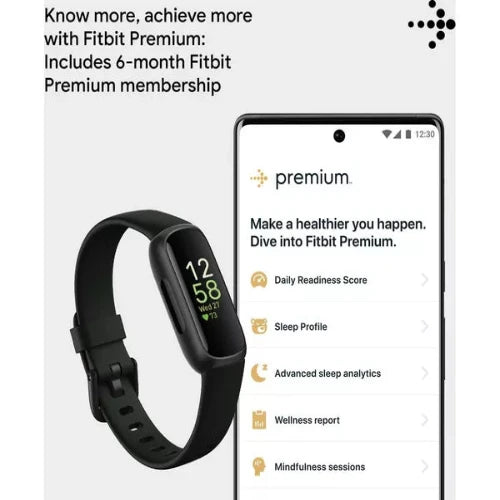 Fitbit Inspire 3 Activity Tracker 10-Day Battery Life & Daily Readiness Score - Black